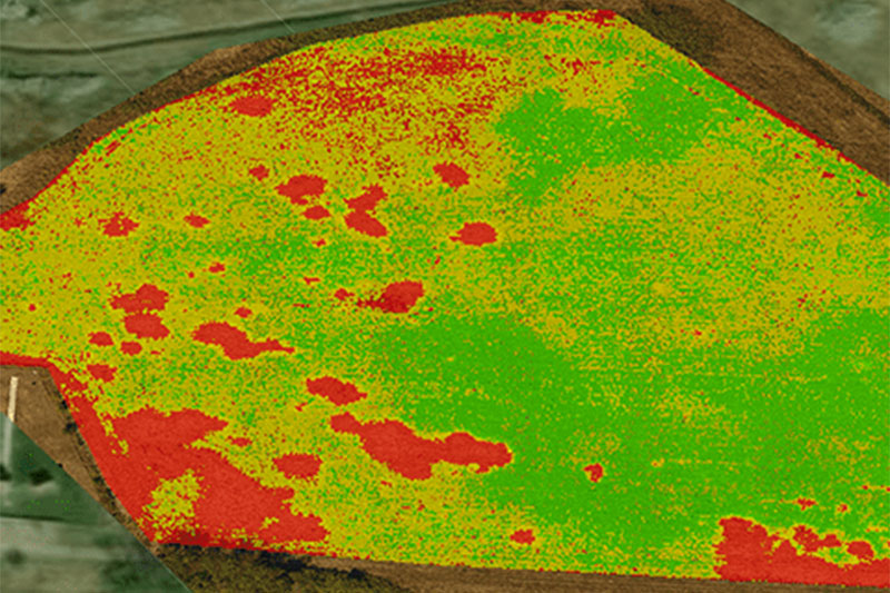 Agricultural Drone Services imaging of crops in OK
